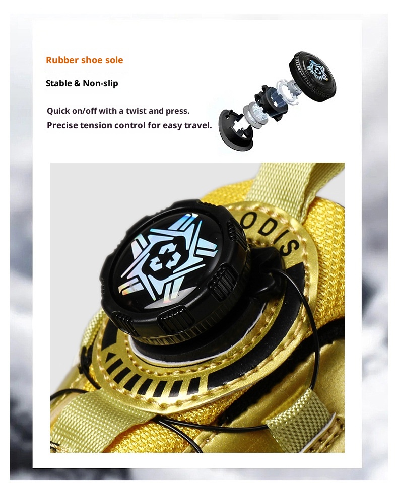 ShoeGlobe Football Shoes For Men, Women, And Children, Low-Top, Competition-Specific, Non-Slip Sports Gold Spikes, Student_voghion.com