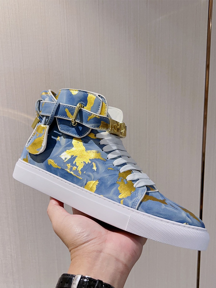 Zees Zees Zees European Style Men's Camouflage Graffiti Couple High-top Korean Trendy Brand Fashion Street Dance Casual Lace-up Lock_voghion.com