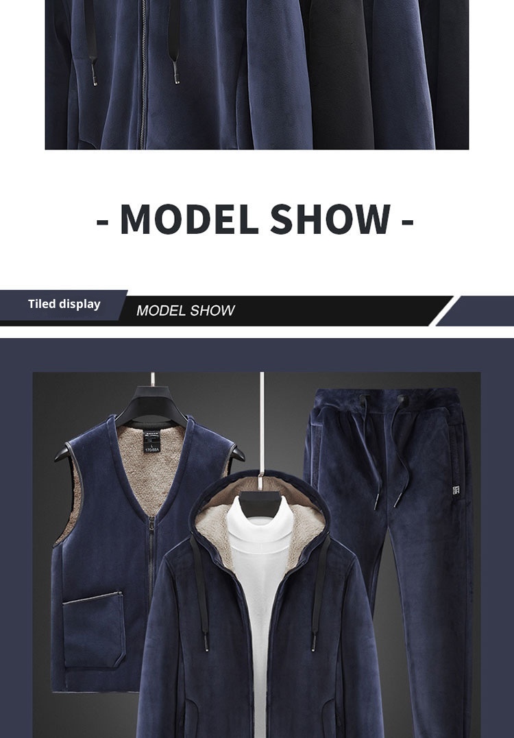 001 Three-Piece Winter Silver Fox Plus Size Sweatshirt Set For Men Thickened Warm Lamb Fleece Jacket Men's Sportswear_voghion.com