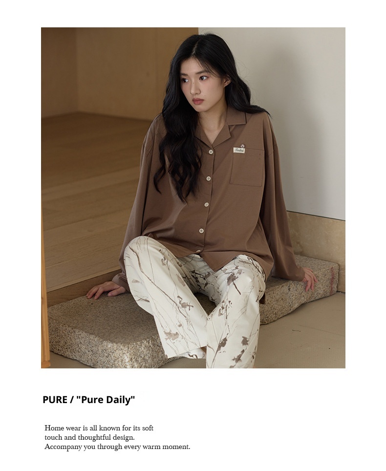 ChicShe 10A Antibacterial Pajamas For Women, Spring And Autumn Long Sleeve 2025 New Style, High-End Feel, Pure Cotton, Plus Size_voghion.com