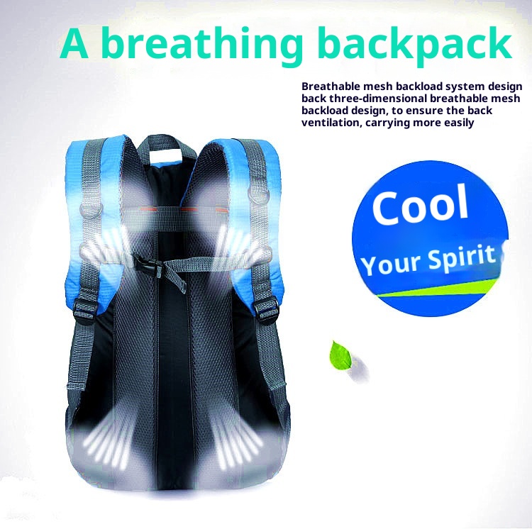 Sac à dos ActiveGo pour l'alpinisme transfrontalier, léger, grande capacité, résistant à l'eau, pour les voyages et les activités sportives décontractées._voghion.com