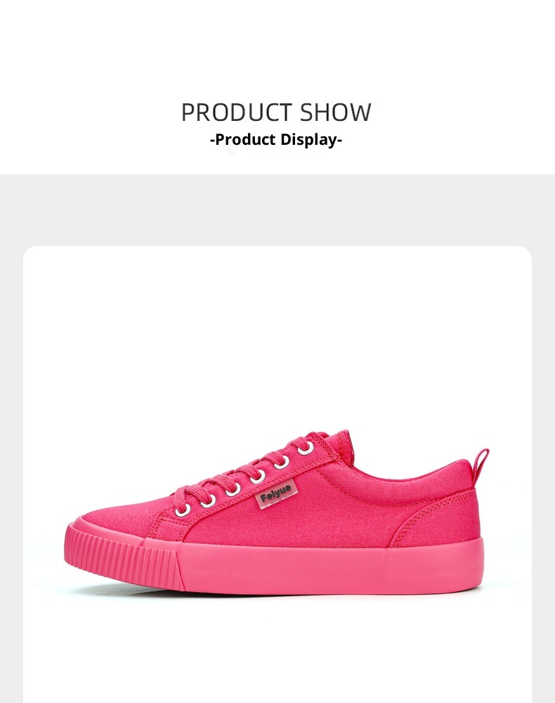 Zees Zees Zees Feiyue Pink Spring New Men's Pure Red Women's Flagship Store Casual Versatile Trendy Canvas Shoes_voghion.com