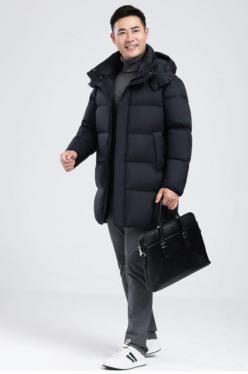 Winterjacke für Jungen 2025, mittellang, dick gefüttert, mit Daunenfüllung, warm, ideal für Väter, kältebeständige Kleidung, Großhandel_voghion.com