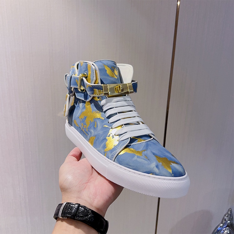 Zees Zees Zees European Style Men's Camouflage Graffiti Couple High-top Korean Trendy Brand Fashion Street Dance Casual Lace-up Lock_voghion.com