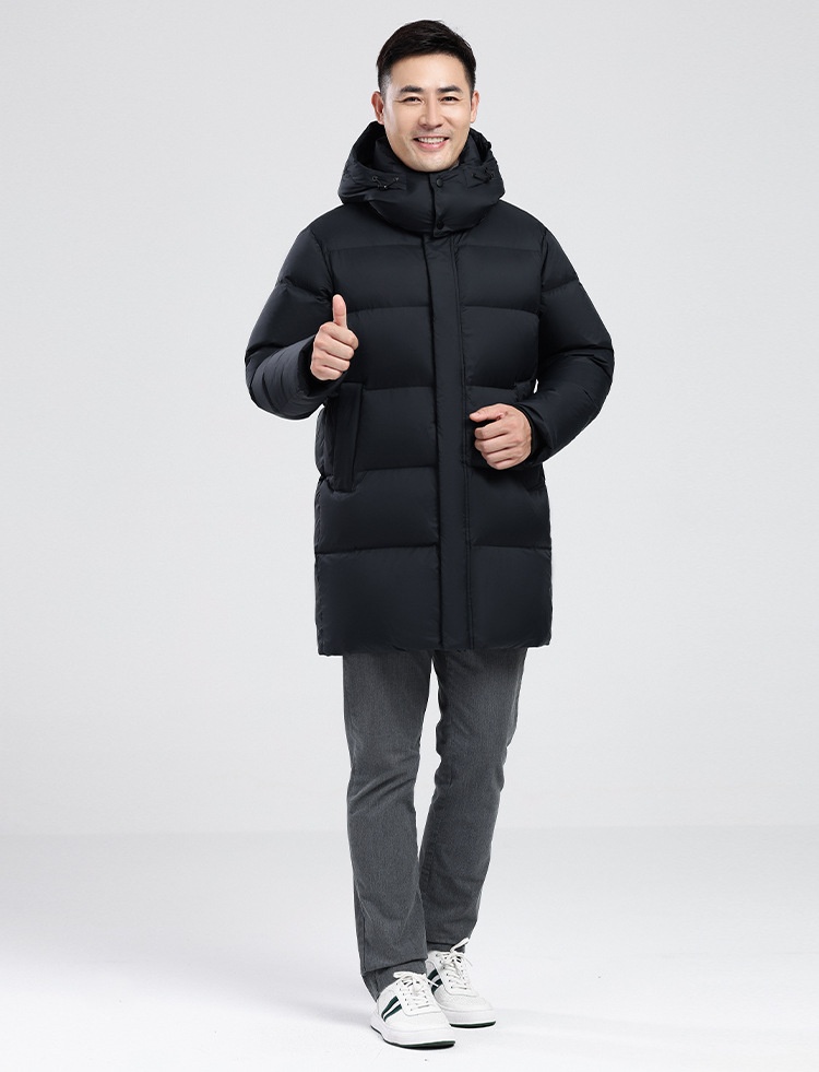 Winterjacke für Jungen 2025, mittellang, dick gefüttert, mit Daunenfüllung, warm, ideal für Väter, kältebeständige Kleidung, Großhandel_voghion.com