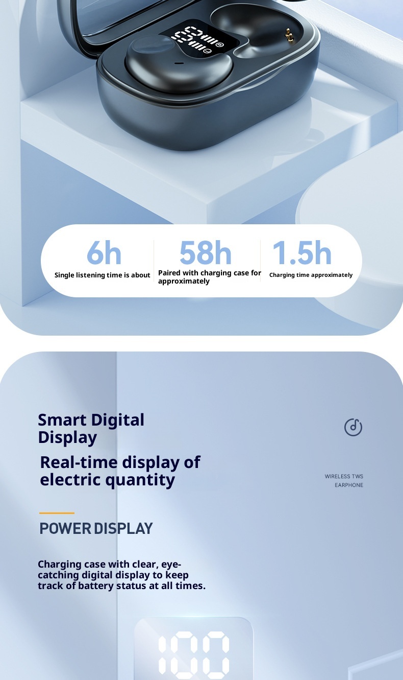 3c 2023 New M51 Sleep Bluetooth For Side Sleeping High-Quality TWS In-Ear Mini Earphones Wholesale_voghion.com