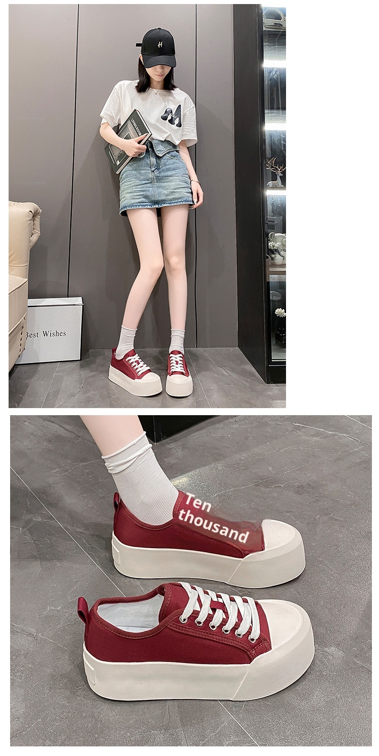 Neue Canvas-Schuhe für Studentinnen – Frühjahr/Sommer 2025: Trendiger europäischer und amerikanischer Stil, lässig, vielseitig, mit dicker Sohle_voghion.com