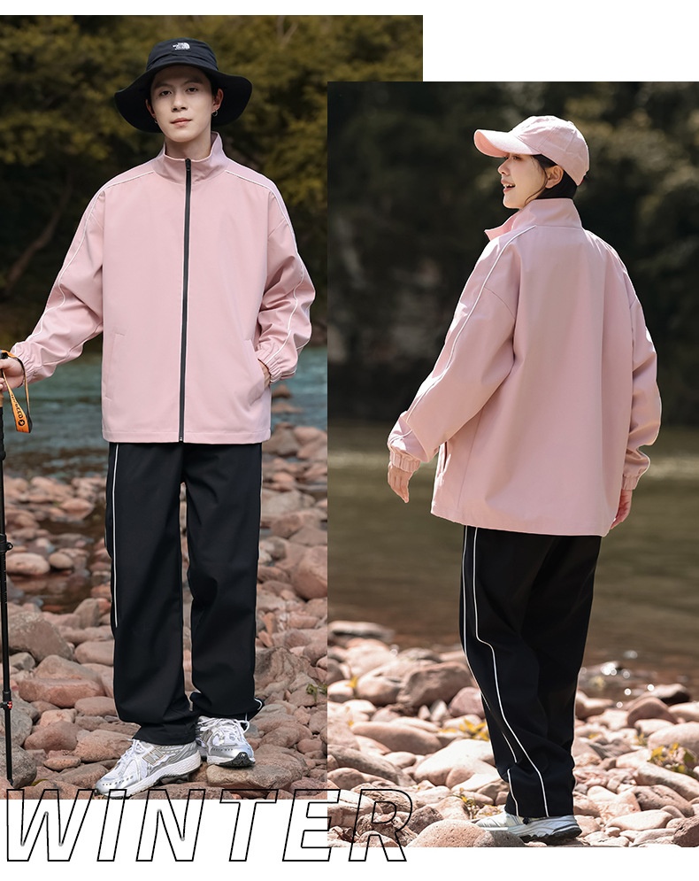 001 Completo casual alla moda, giacca e pantaloni da esterno, due pezzi, per uomo, acquisto di gruppo_voghion.com