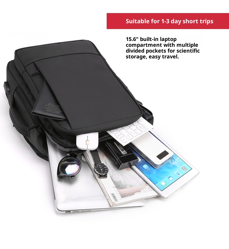 Zaino da uomo ActiveGo Outdoor Hiking di grande capacità, resistente all'acqua, per laptop, casual, da viaggio, borsa a tracolla, all'ingrosso_voghion.com