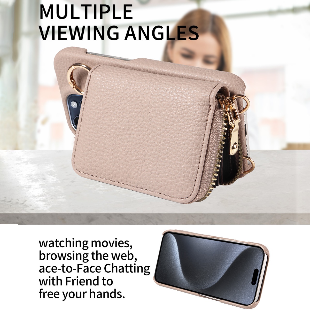 TechGlobe Suitable For IPhone 17 16 Pro With Coin Purse 15 Shockproof Phone Leather Case_voghion.com