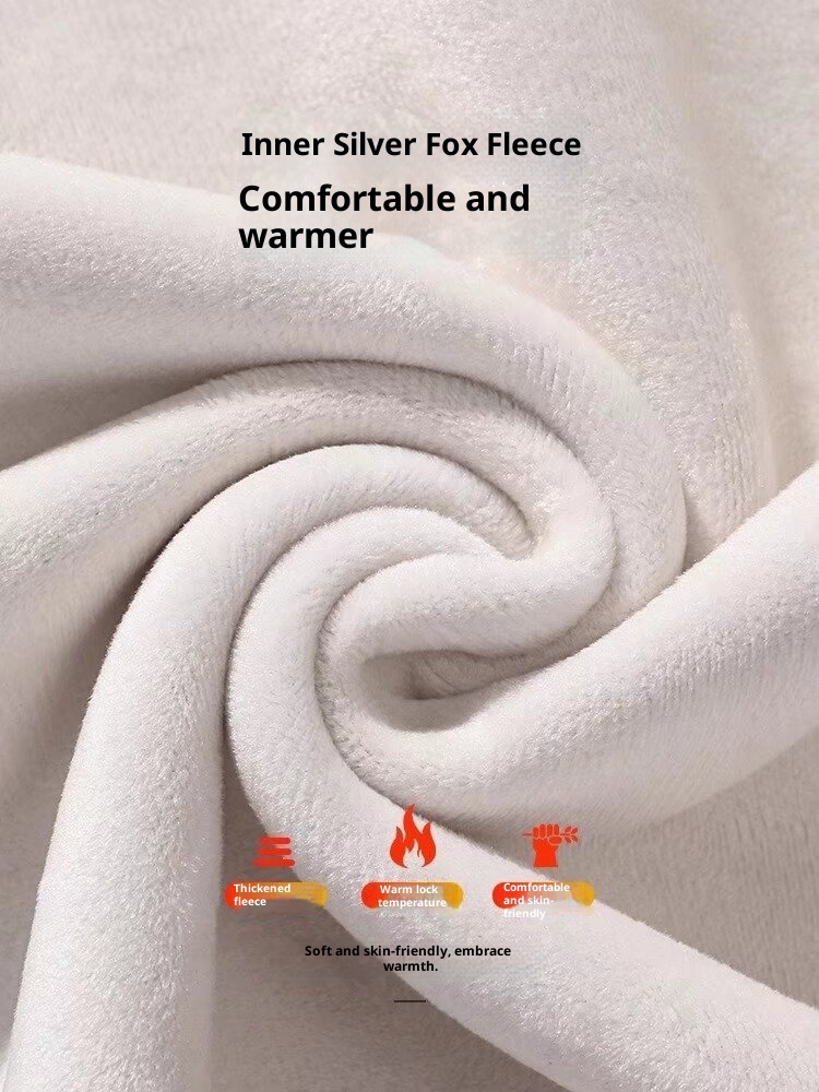 boy New Style Patchwork Navy Blue Crew Neck Fleece Sweatshirt Autumn Winter American Heavyweight Long Sleeve Men's Hoodless_voghion.com