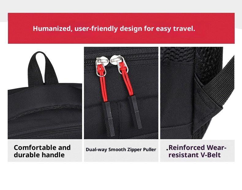 Sac à dos ActiveGo pour le commerce international, grande capacité, idéal pour ordinateur, le sport, la randonnée, l'alpinisme et les courts séjours. Sac à dos étudiant pour les voyages d'affaires et de loisirs._voghion.com