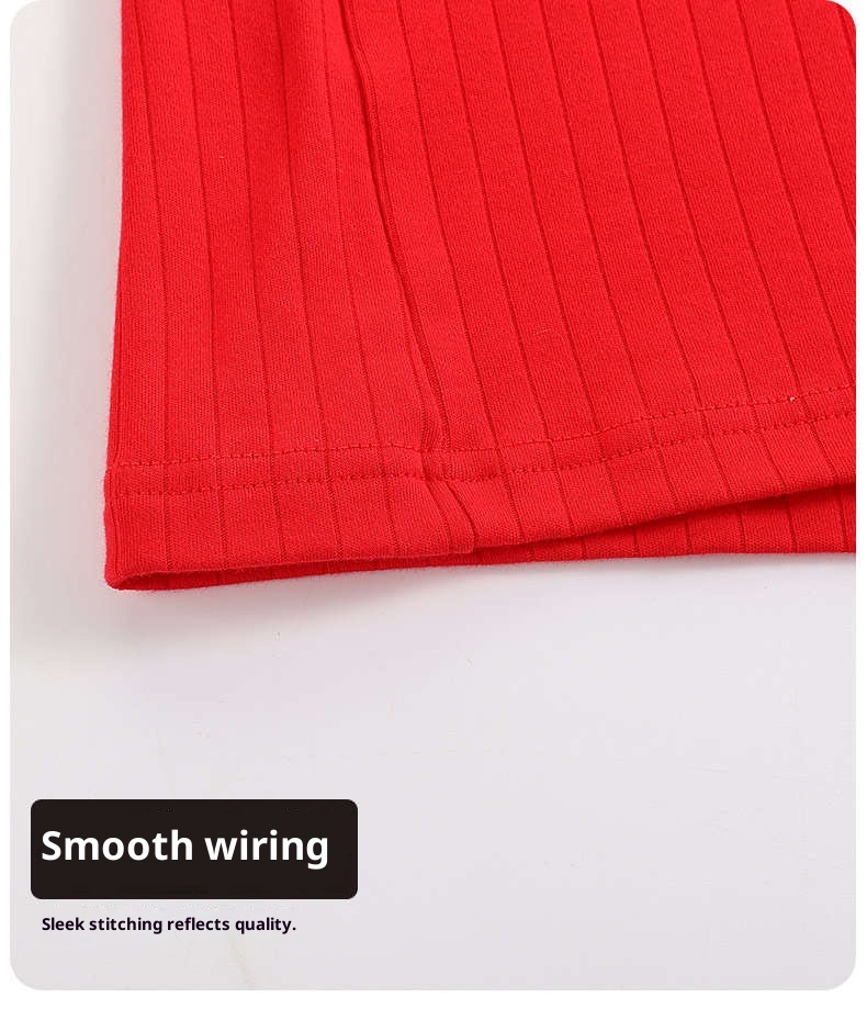 GraceChic GraceChic Autumn Winter All-Cotton Couple Pure Cotton Wedding Zodiac Year Big Red Men's Women's Plus Size Pajamas 100kg Homewear_voghion.com