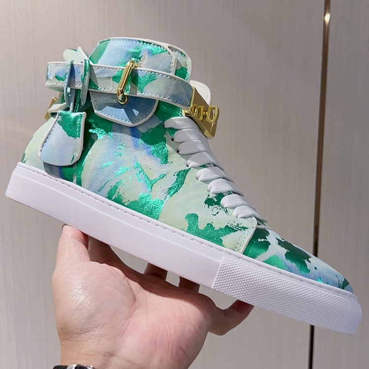 Zees Zees Zees European Style Men's Camouflage Graffiti Couple High-top Korean Trendy Brand Fashion Street Dance Casual Lace-up Lock_voghion.com