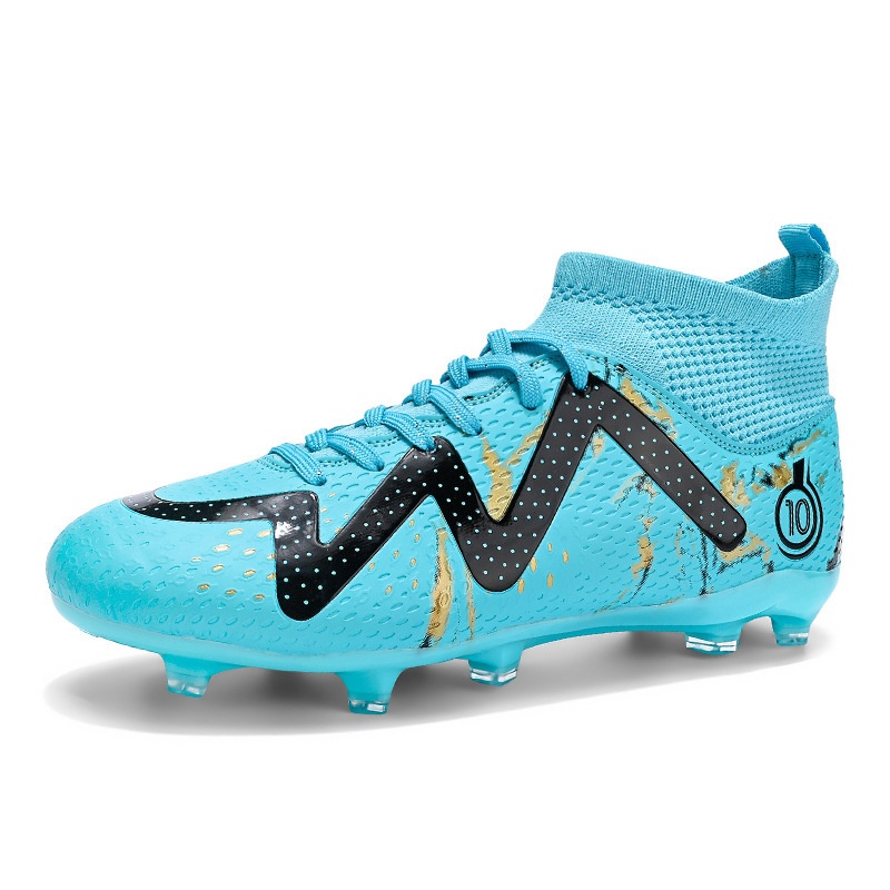 ShoeGlobe Cross-Border Xiyin Soccer Men And Women High-Top Competition Sports Spike Student Turf Green Training Shoes_voghion.com