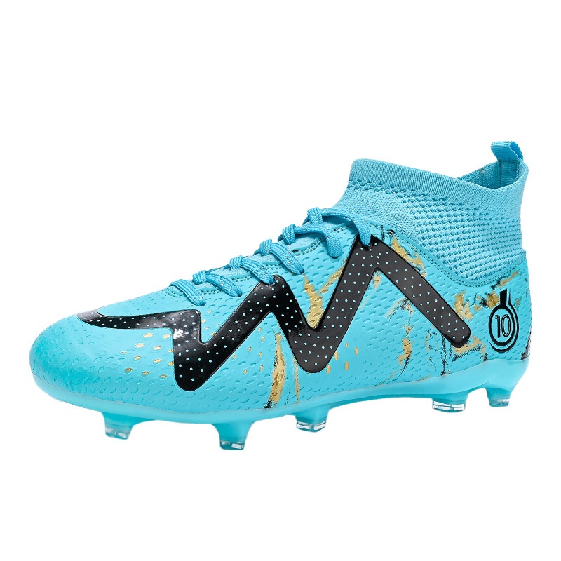ShoeGlobe Cross-Border Xiyin Soccer Men And Women High-Top Competition Sports Spike Student Turf Green Training Shoes_voghion.com