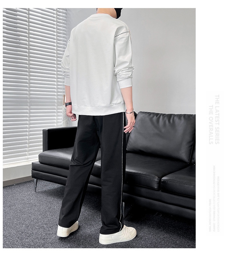 001 Diyu Shenlong Sweatshirt Casual For Men Spring And Autumn Long Pants Round Neck Pullover Tracksuit Two-Piece Set_voghion.com