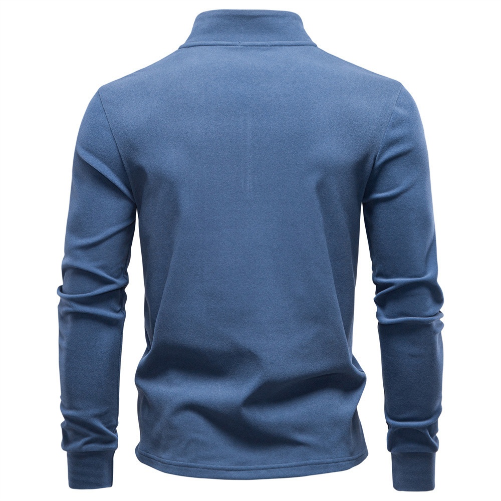 Jungen Warm Base Layer Sweatshirt mit Reißverschluss, Stehkragen, Langarm, Neu 2025, Herren Europäische Größe, Herbst/Winter Derong_voghion.com