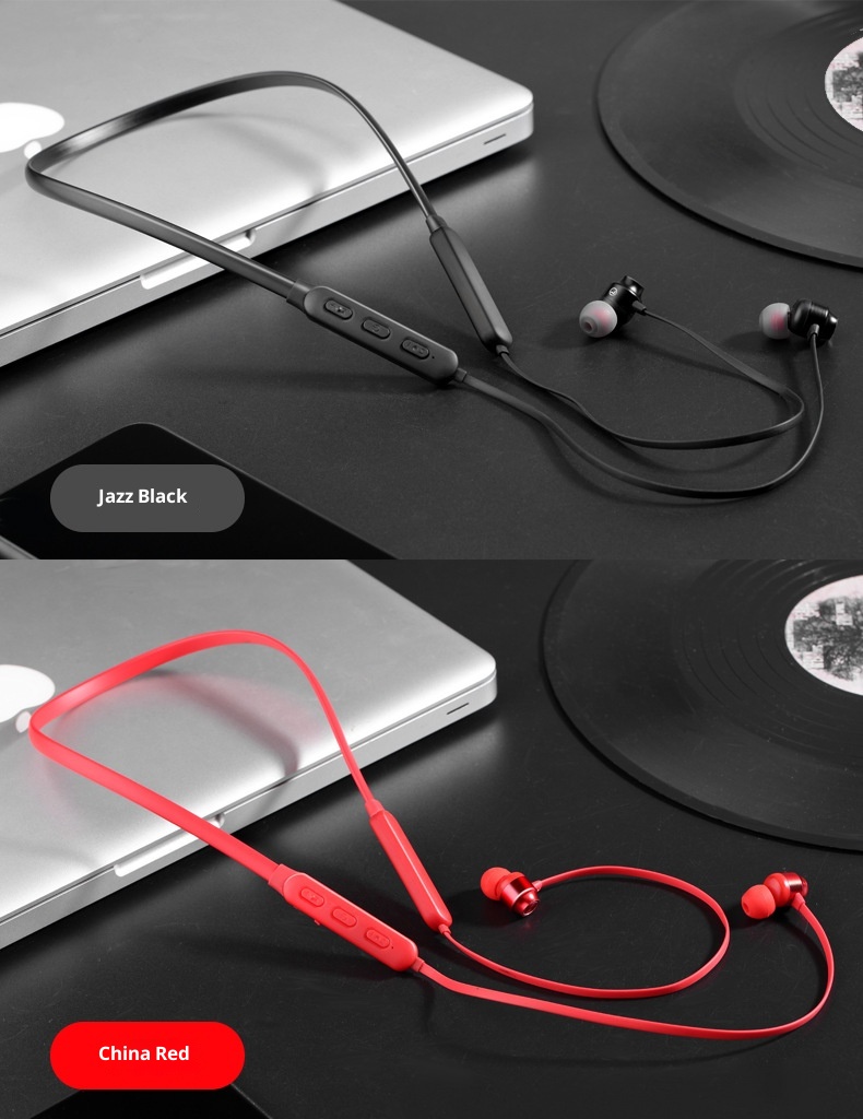 3c Produttore all'ingrosso Cuffie sportive wireless con archetto da collo, auricolari in-ear Bluetooth 5.3 in metallo, disponibili in magazzino_voghion.com