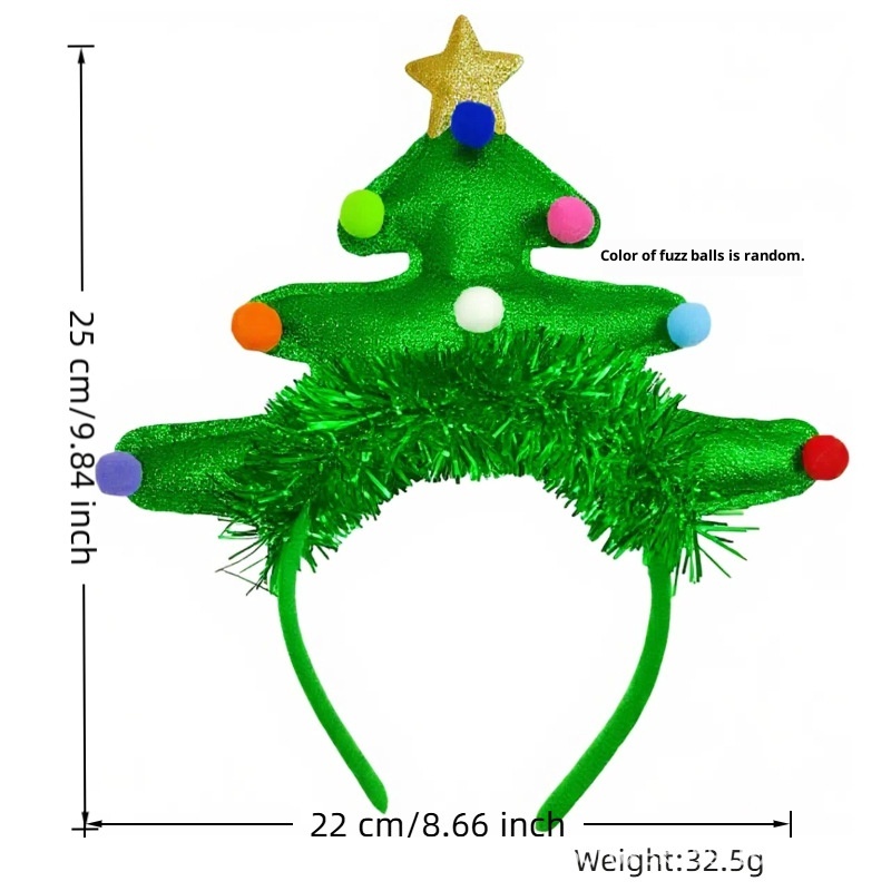 Lillian Factory In-Stock Cross-Border New Cartoon Christmas Headband For Children And Adults Party Headwear_voghion.com