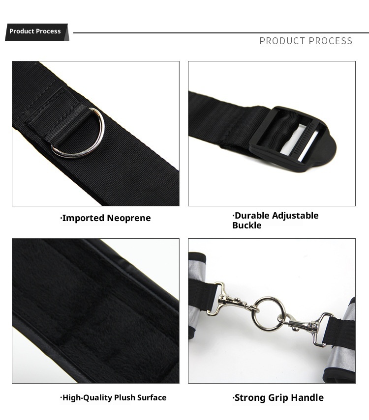 LuvBox Nuovo Stile Cinturino Una Parola Multi Cerchio Legatura Restrizione Letto Erotico Alternativa SM Regolabile Mani E Piedi Giocattoli Sessuali_voghion.com