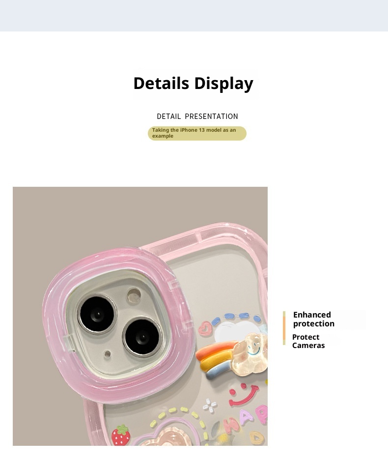 TechGlobe-kompatible Handyhülle für iPhone 15 Pro Max, iPhone 14 Cloud Doll Lanyard, iPhone 16 Unsichtbarer Doppelständer, iPhone 17 Silikon_voghion.com