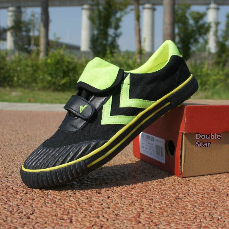 ShoeGlobe Qingdao Double Star Canvas Fußballschuhe für Kinder mit Kunstrasen und magischer Schnalle (neues Modell)_voghion.com