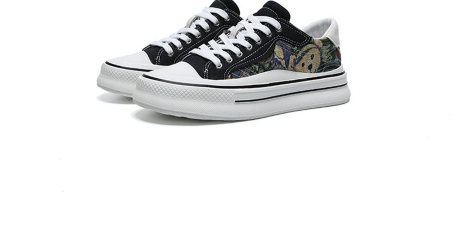 Zees Zees Zees Kaimalon 2025 Neue trendige Marken-Sneaker für den Freizeitbereich mit dicker Sohle, Design Sense Niche im europäischen Stil, koreanische Version, Canvas für Herren._voghion.com