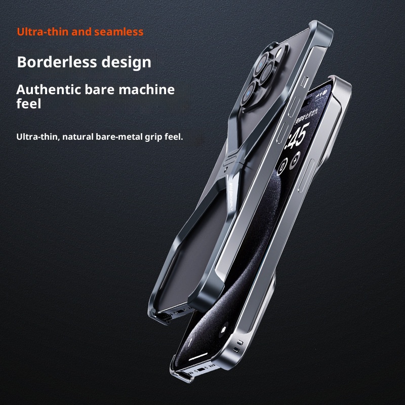 TechGlobe Suitable For 17 Max Phone IPhone 16 Pro Aluminum Alloy New Hollow Frameless Heat Dissipation X Case_voghion.com