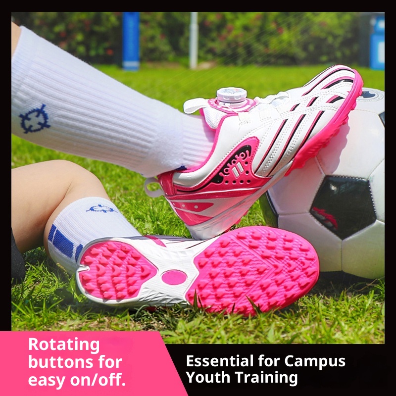 ShoeGlobe Football Shoes For Men, Women, And Children, Low-Top, Competition-Specific, Non-Slip Sports Gold Spikes, Student_voghion.com