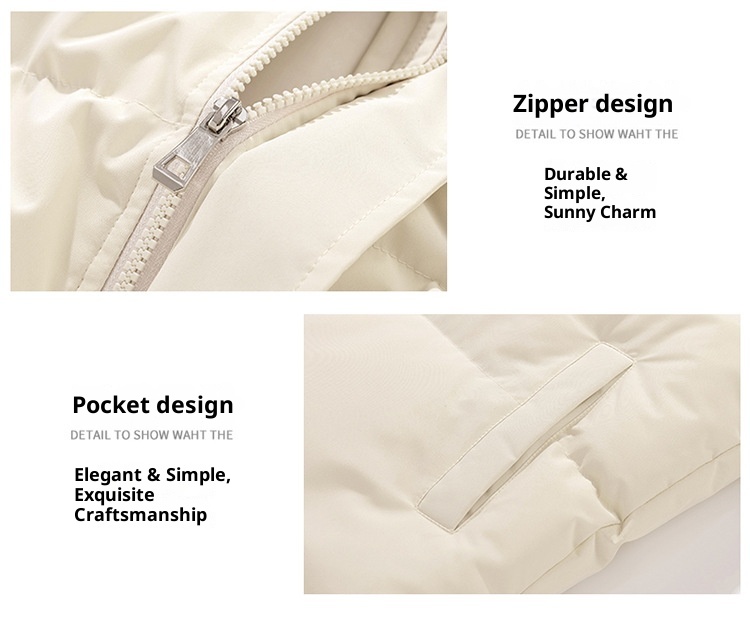 Wintermantel für Damen und Herren mit Stehkragen, Paar-Outfit, dick gefüttert, warm, kurze Daunenjacke aus Baumwolle, Oberbekleidung_voghion.com