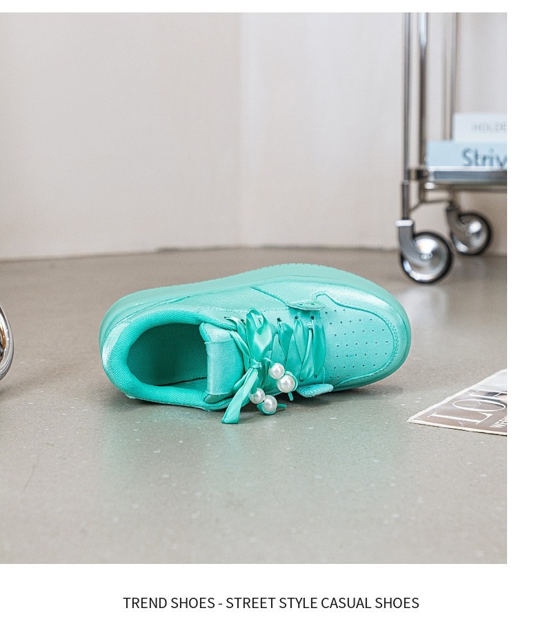 Nuove scarpe da ginnastica estive Huachen Yu dello stesso stile, verde menta, con suola spessa, versatili, traspiranti, con aumento dell'altezza, 2024_voghion.com