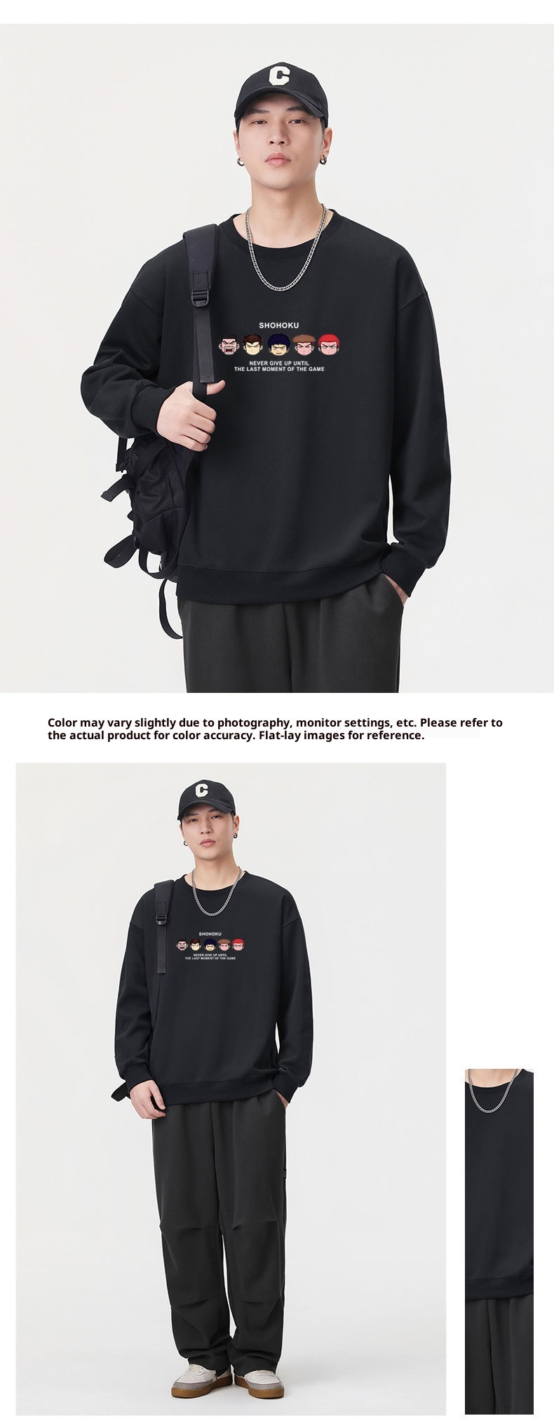 Erkek Sonbahar Uzun Kollu Sweatshirt Erkek Ağır Sıklet Trend Marka Baskılı Mürettebat Yaka Kazak Tişört Unisex Amerikan Tarzı_voghion.com