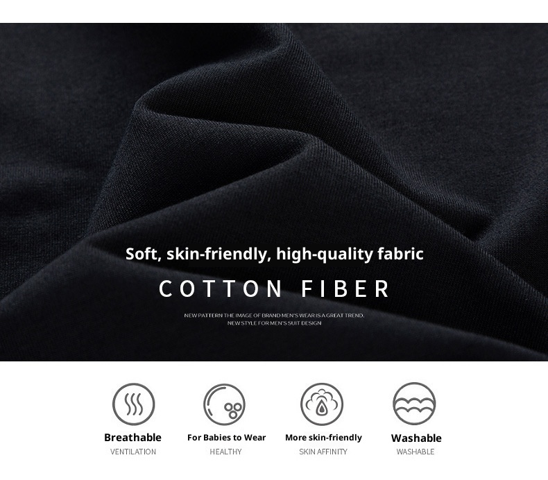 T-shirt à manches longues et col rond pour garçon, 100% coton, coupe ajustée, style sport, sweat-shirt imprimé tendance, t-shirt basique pour homme_voghion.com