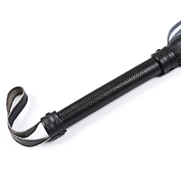 LuvBox SM Small Genuine Cowhide Loose Tassel Whip Sex Toys Export Factory Adult Flirting Leather_voghion.com