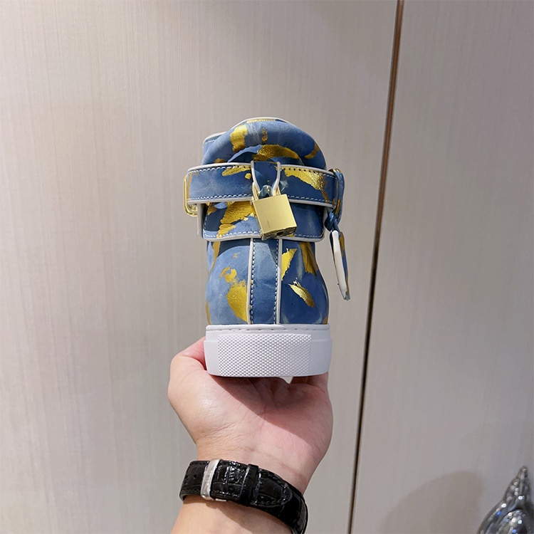 Zees Zees Zees European Style Men's Camouflage Graffiti Couple High-top Korean Trendy Brand Fashion Street Dance Casual Lace-up Lock_voghion.com