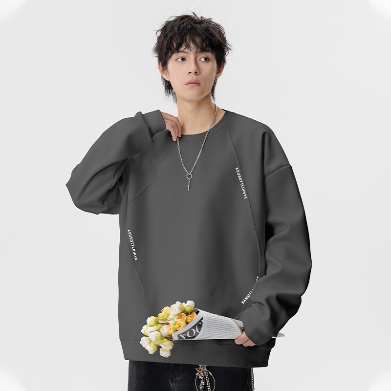 boy ACU Men's Clothing|Heavyweight American Style Crew Neck Autumn Winter Sweatshirt For Men, Structured Patchwork Pullover_voghion.com