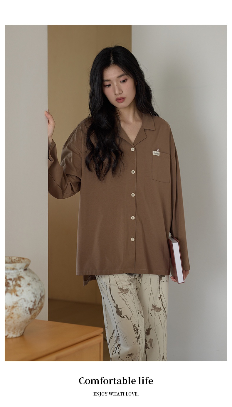 ChicShe 10A Antibacterial Pajamas For Women, Spring And Autumn Long Sleeve 2025 New Style, High-End Feel, Pure Cotton, Plus Size_voghion.com