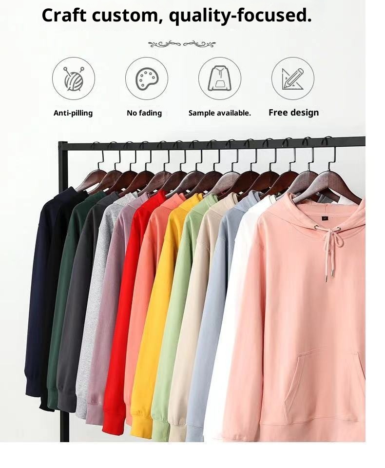 Felpa con cappuccio a maniche lunghe personalizzata da uomo, con ricamo Pr Group Uniform Workwear_voghion.com