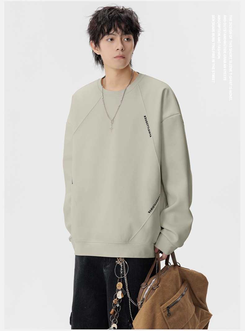 boy ACU Men's Clothing|Heavyweight American Style Crew Neck Autumn Winter Sweatshirt For Men, Structured Patchwork Pullover_voghion.com