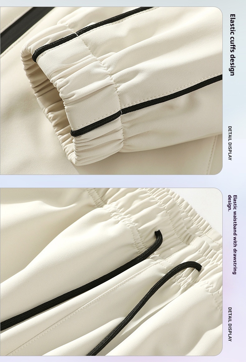 001 Completo casual alla moda, giacca e pantaloni da esterno, due pezzi, per uomo, acquisto di gruppo_voghion.com