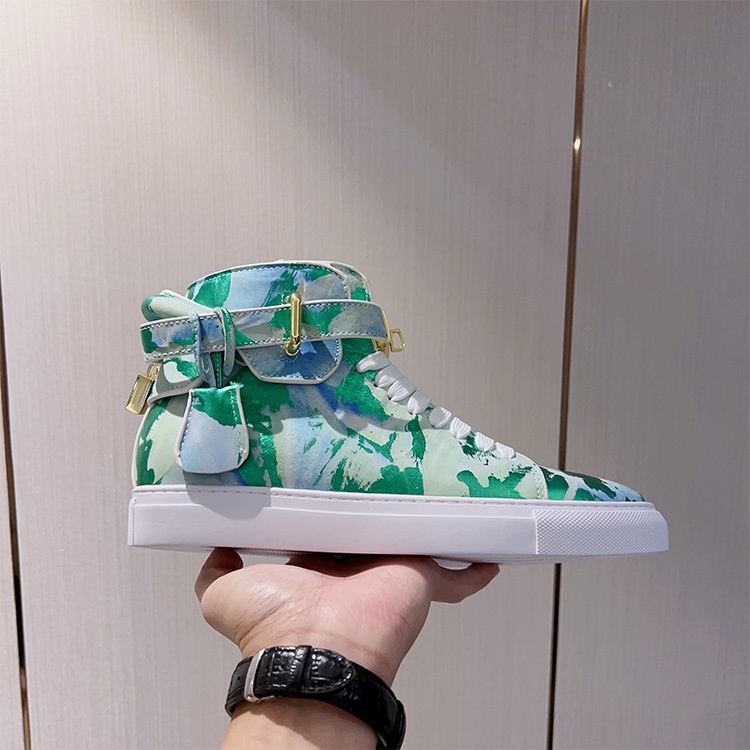 Zees Zees Zees European Style Men's Camouflage Graffiti Couple High-top Korean Trendy Brand Fashion Street Dance Casual Lace-up Lock_voghion.com