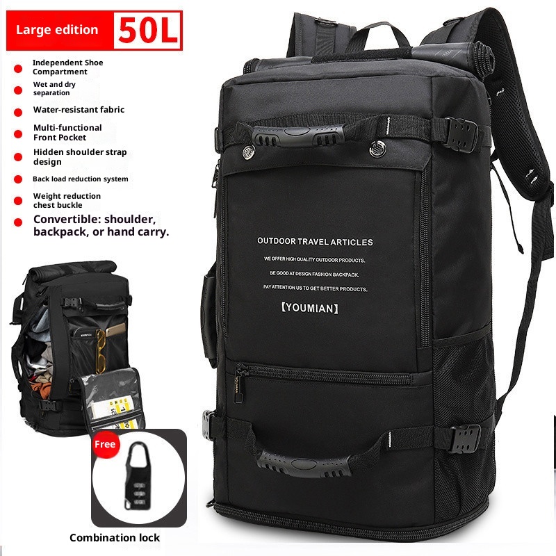 ActiveGo Multifunktionaler Rucksack mit extra großem Fassungsvermögen für Fitness, Outdoor-Aktivitäten, Reisen, Wandern, Radfahren und mehr._voghion.com