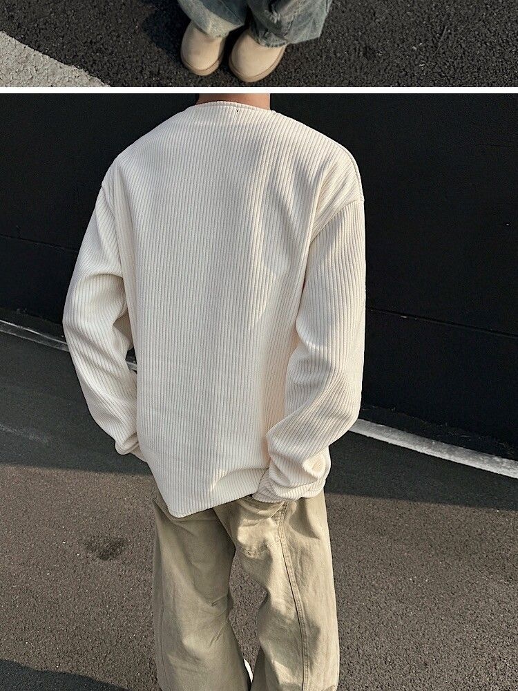 boy American Style Half-Zip Henry Collar T-Shirt For Men, Spring And Autumn Cleanfit Long Sleeve Base Layer, Tough Guy_voghion.com