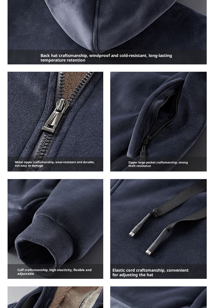 001 Three-Piece Winter Silver Fox Plus Size Sweatshirt Set For Men Thickened Warm Lamb Fleece Jacket Men's Sportswear_voghion.com