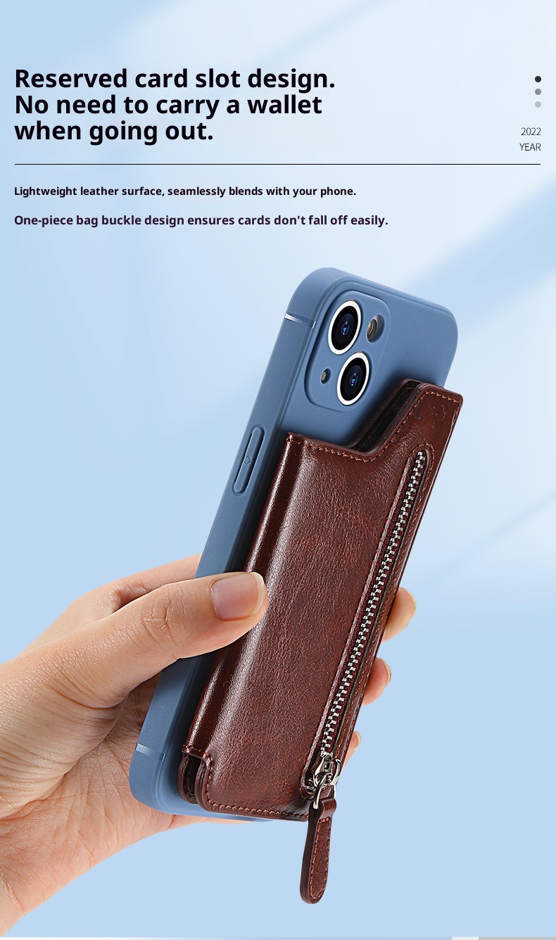 TechGlobe Back Sticker Multi-Functional Creative Insert Stand Holder Card Zipper Phone Case DIY Free Matching_voghion.com