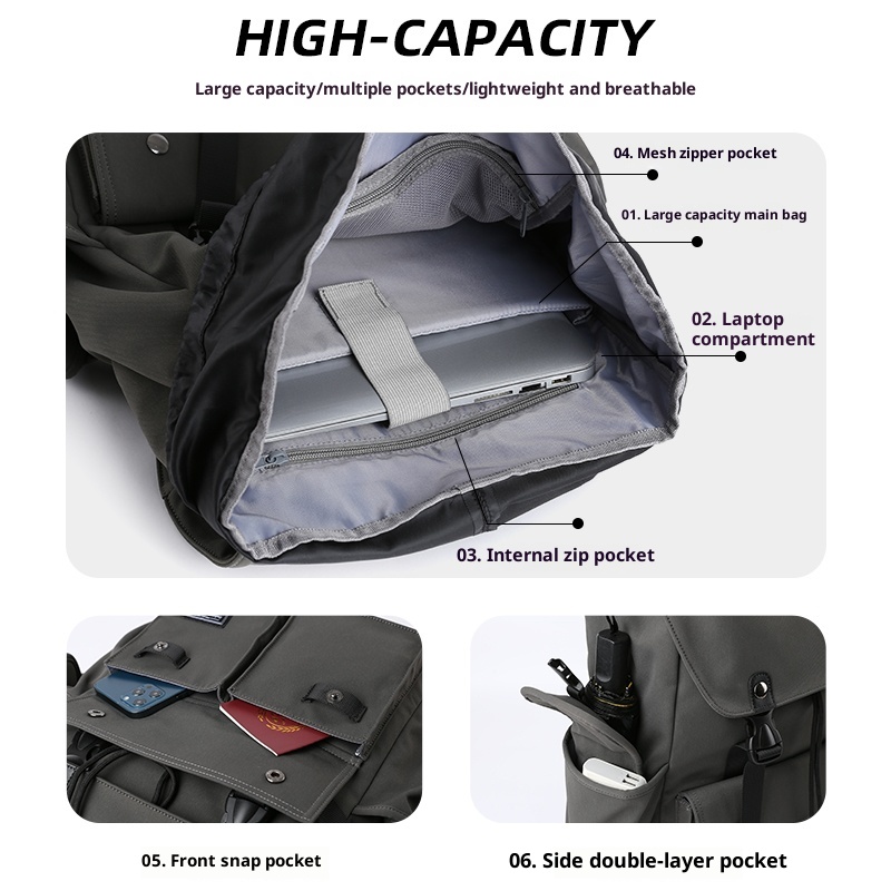 ActiveGo Outdoor Hiking Women, Lightweight Short Trip Travel Backpack, Large Capacity Sports Leisure Climbing Backpack For Men_voghion.com