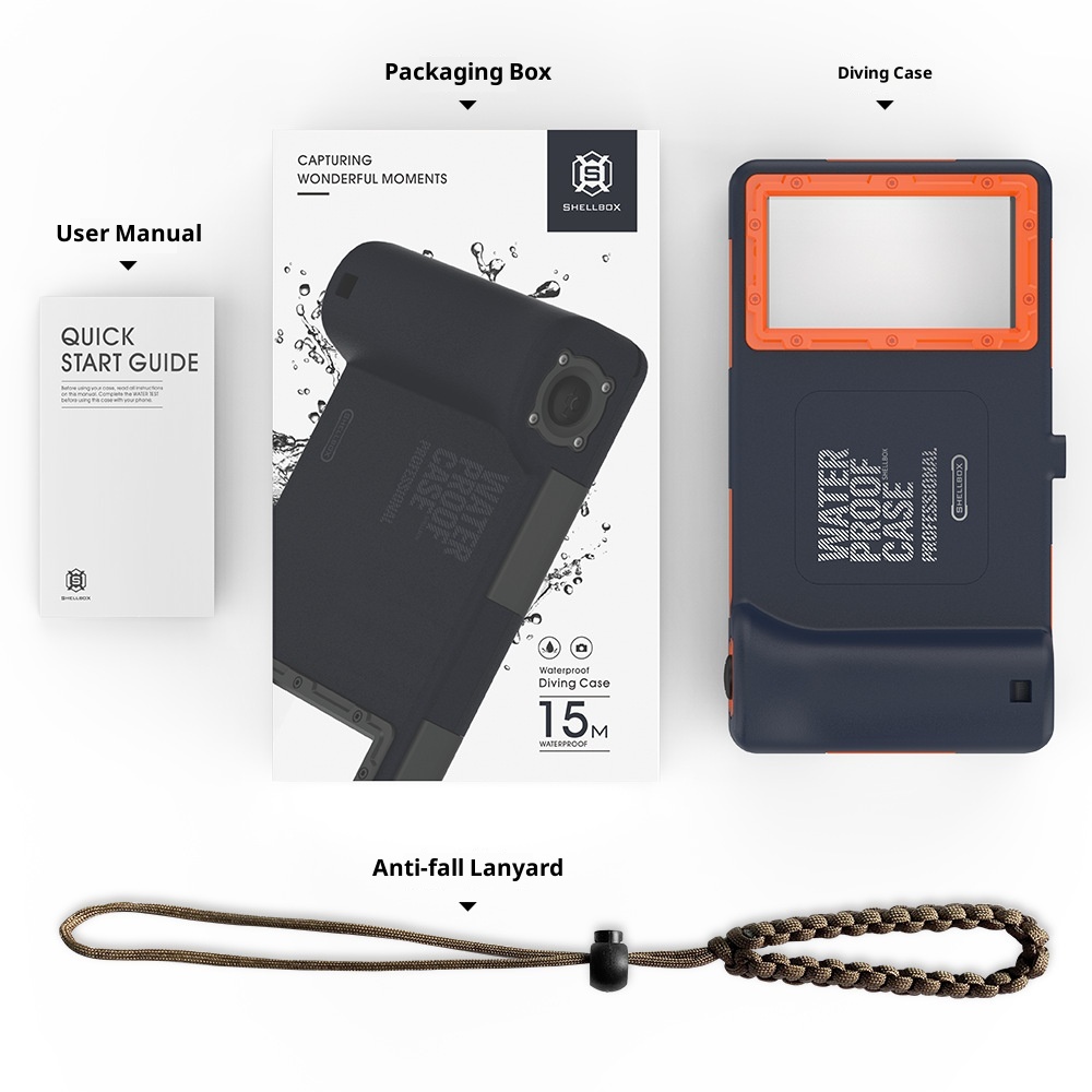 TechGlobe Kompatibel mit iPhone 16/17 Pro Serie Zweite Generation Tauchen Samsung Tiefwasseraufnahmen Wasserdicht Universal_voghion.com