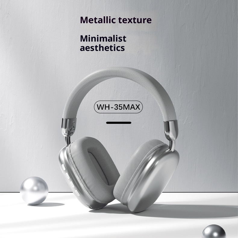 3c Cross-Border New WH35Max Simple Wireless Over-Ear Bluetooth Headphones Dropshipping_voghion.com