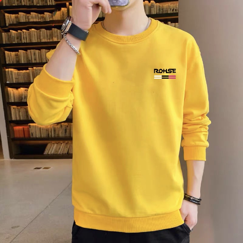 Erkek Çocuk Üretici Toptan Sonbahar İnce Kazak Sweatshirt Yuvarlak Yaka Kore Versiyonu Çok Yönlü Tişört - Erkek Genç Üst Taban_voghion.com